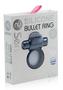 Nu Sensuelle Silicone Bullet Ring Rechargeable Vibrating Cock Ring - Navy Blue